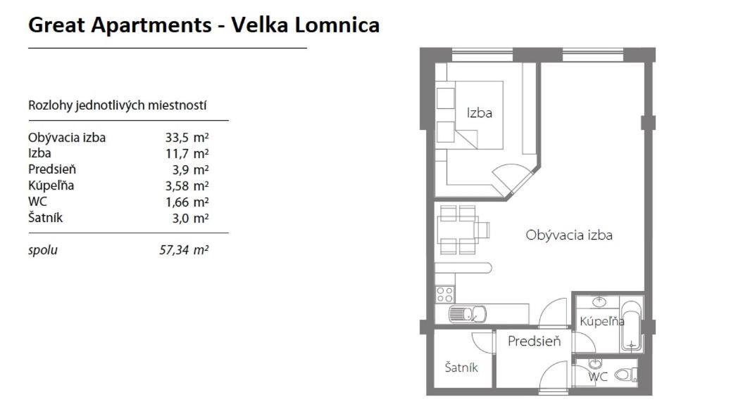 Tatrystay Great Apartment Велька-Ломница Экстерьер фото